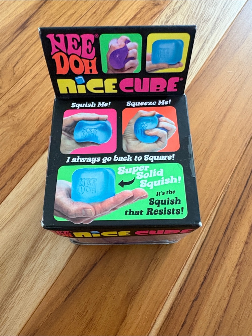 NeeDoh Nice Cube Squish Toy- purple
